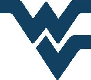 WV Logo - West Virginia Mountaineers WV logo 3 Blue or Yellow Vinyl Decal Car