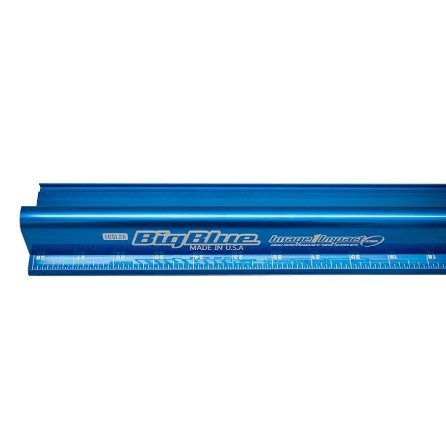 Big Blue U Logo - Big Blue Aluminum Ruler, 28 to 96 Sizes Available