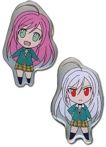 Rosario Vampire Logo - Amazon.com: Rosario Vampire Moka & Inner Pin Set of 2: Toys & Games