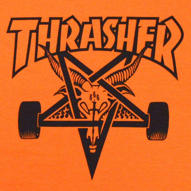 Thrasher Skate Goat Logo - WARP WEB SHOP RAKUTENICHIBATEN: Slasher THRASHER SKATE GOAT S S TEE