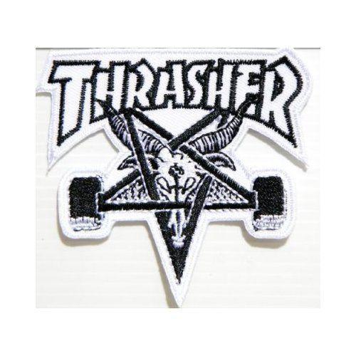 Thrasher Skate Goat Logo - THRASHER SKATEBOARD Skate Goat Logo Sew Embroidered Iron