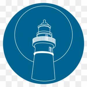 Blue Circle with Lines Inside Logo - Stlb Logo Outline Of A Lighthouse Inside A Blue Circle Icon