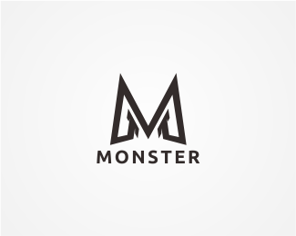 Letter M Logo - Monster M Logo Designed