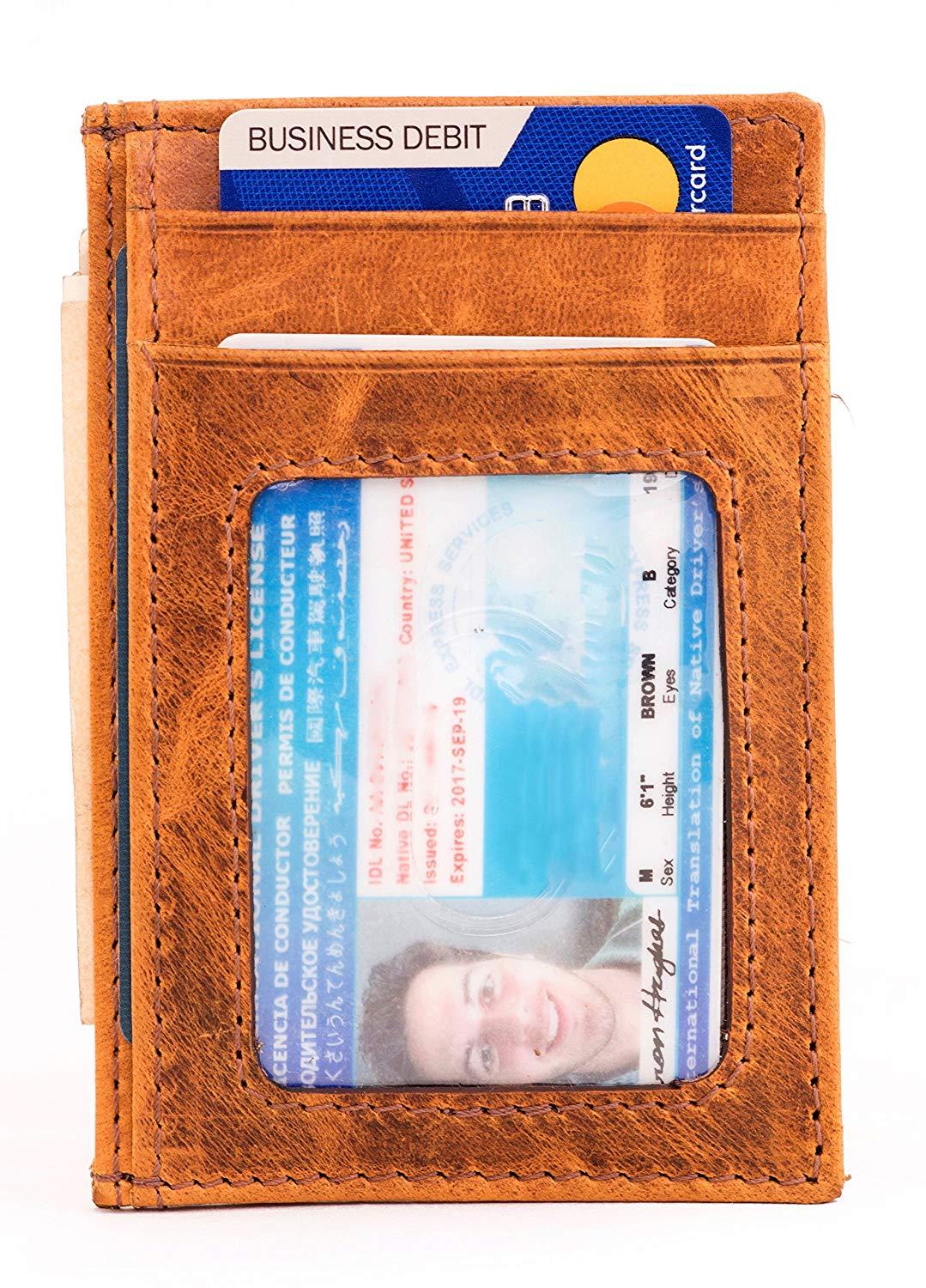 Rugged Brown and Orange Logo - RAWHYD Leather Co. Card Holder Rugged Brown Wallet: Amazon.in: Bags