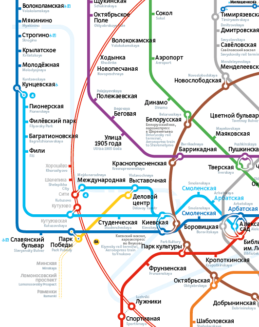 Blue Circle with Lines Inside Logo - The making of the Moscow Metro map 3.0