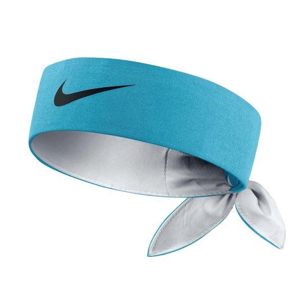 Light Blue Nike Logo - Nike Tennis Headband - Blue/Black MisterTennis.com