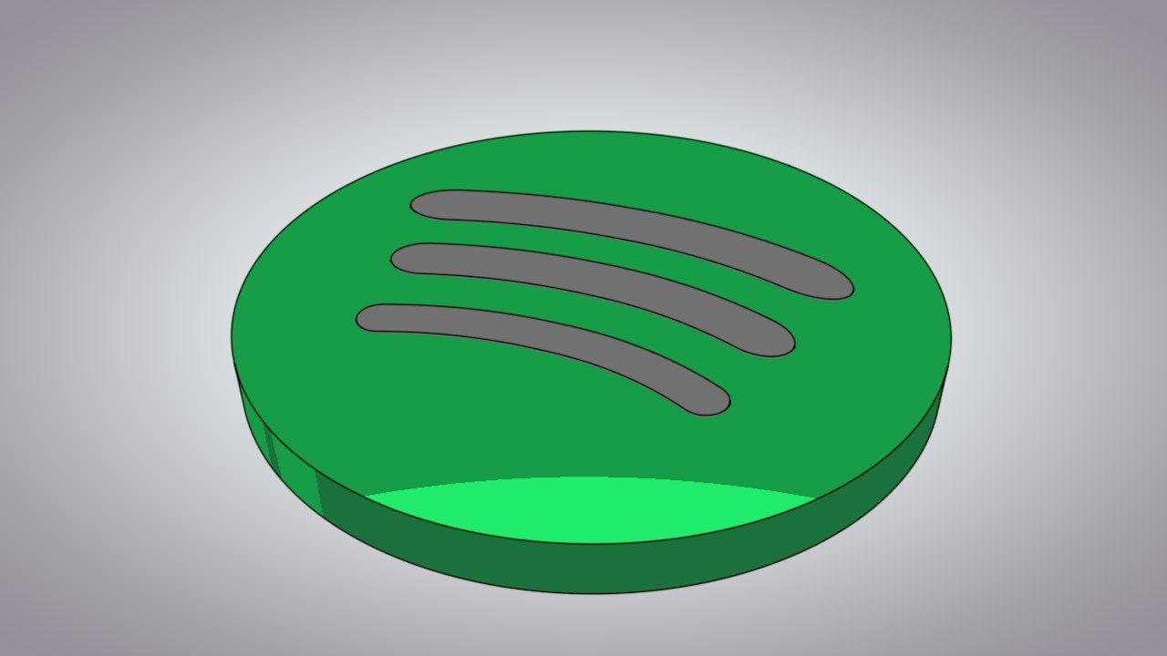 Get It On Spotify Logo - Spotify logo 3D model - TurboSquid 1245384