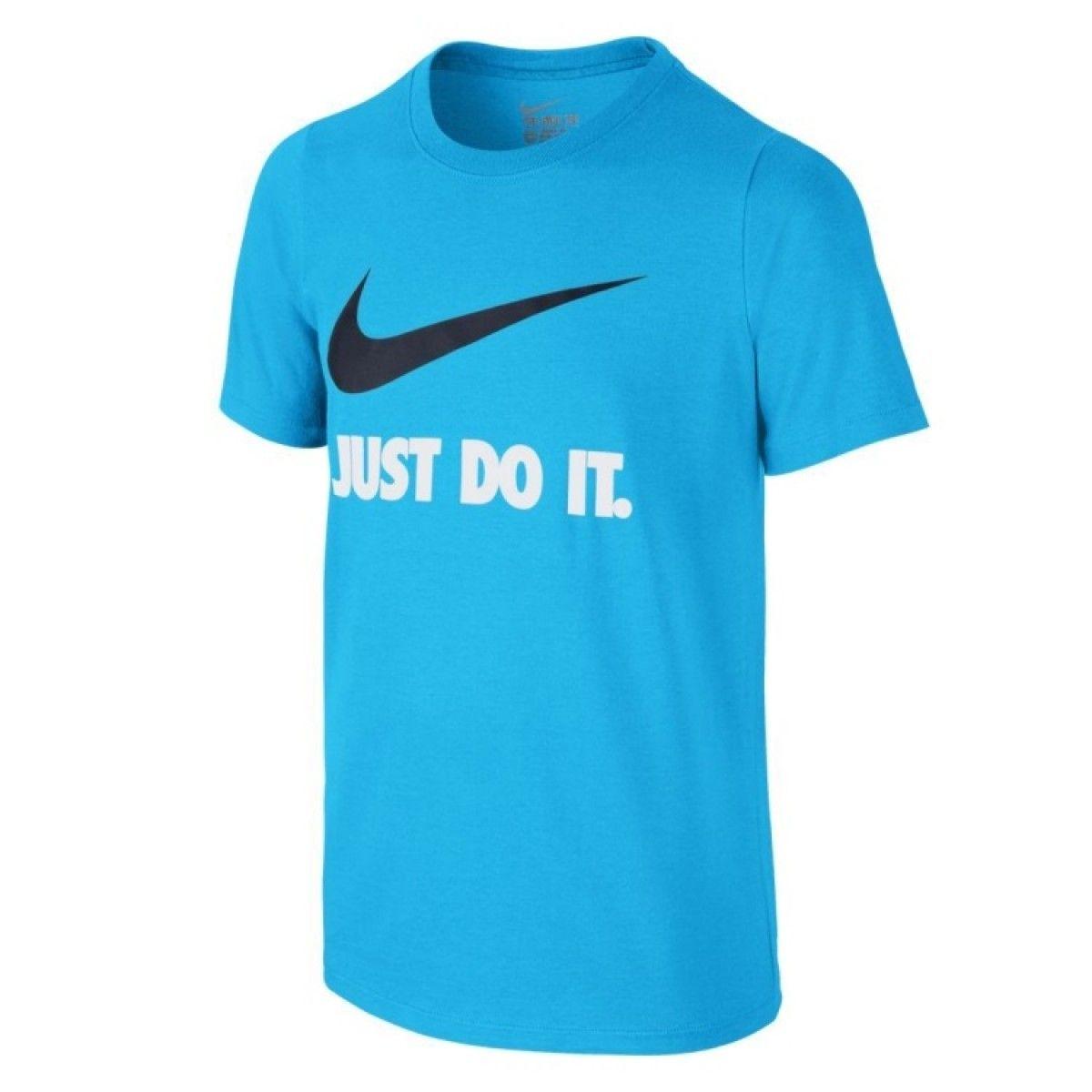 Baby Blue Nike Logo - Nike Kids' JDI Swoosh Light Blue T Shirt