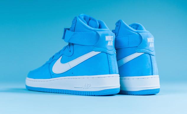 Light Blue Nike Logo - Nike Air Force 1 High OG Baby Blue Release Date - Sneaker Bar Detroit