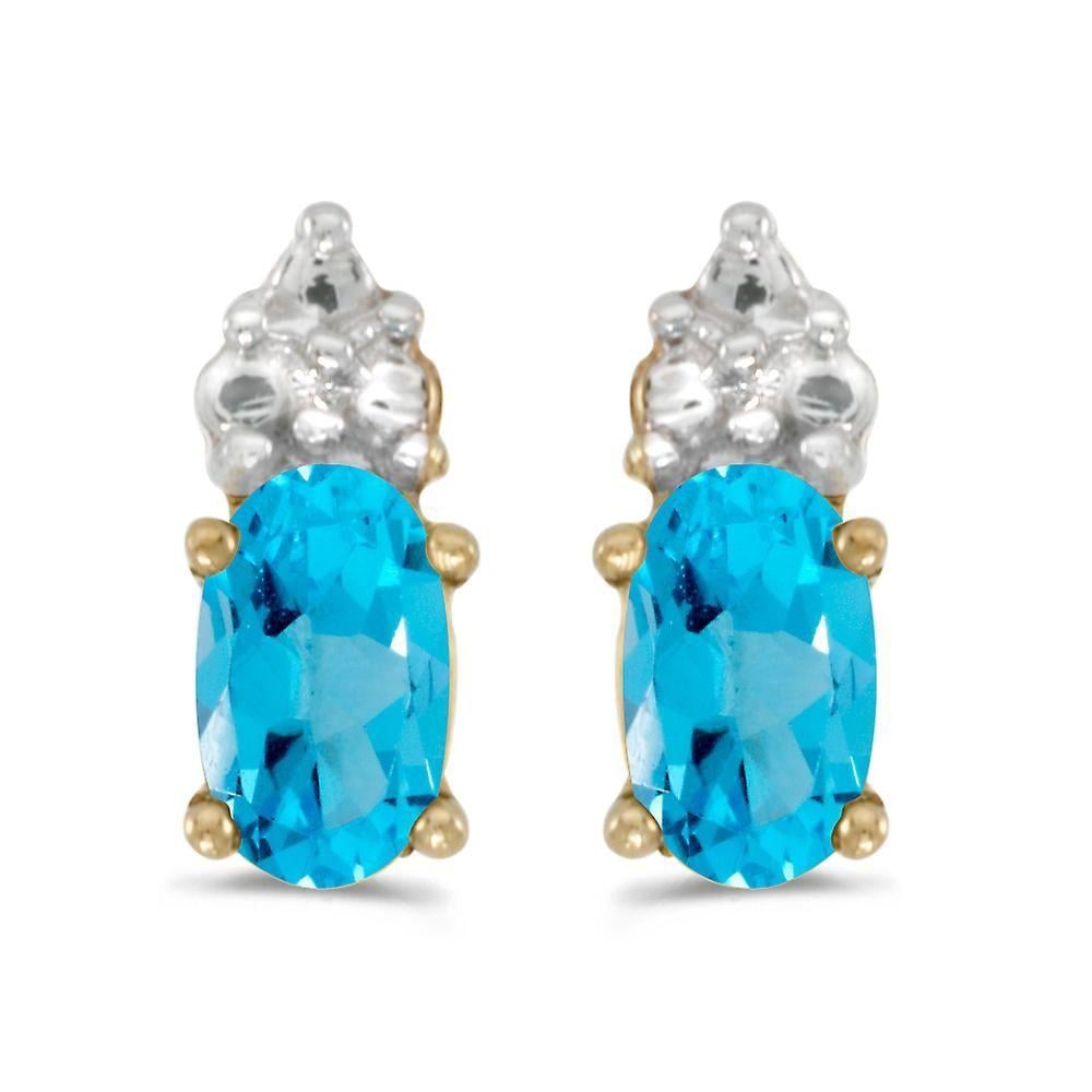 Gold Oval Blue Square Logo - Summer Square Sterling Silver Crystal Ear Studs 03 494 03 494