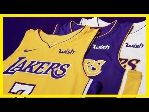 Lakers Wish Logo - Breaking News | Lakers add logo of mobile shopping app 'wish' to ...