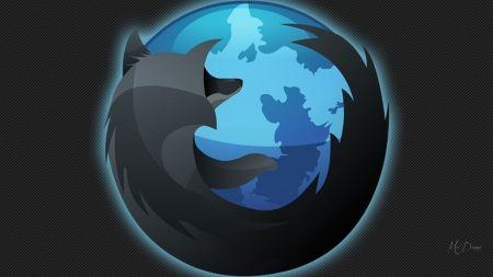 Globe Technology On Fox Logo - Carbon Fox Glow & Technology Background Wallpaper