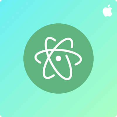 Blue and Green Atom Logo - LogoDix
