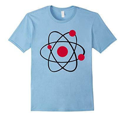 Blue and Green Atom Logo - Men's Atom Logo T Shirt 3XL Baby Blue: Amazon.co.uk: Clothing