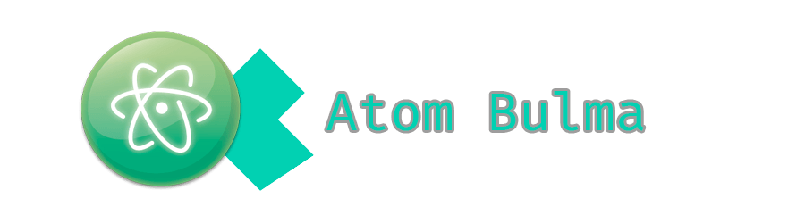 Blue and Green Atom Logo - atom-bulma