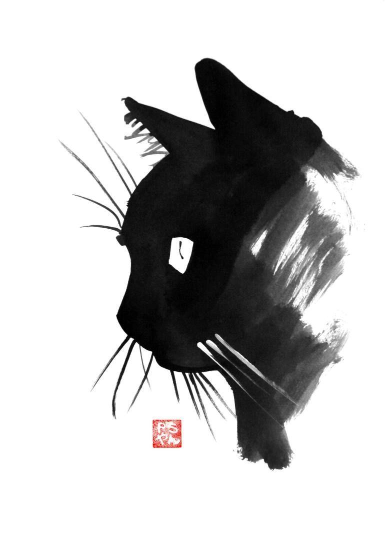 Running Black Cat Logo - Pin by Kirsten Running on Cat Tattoos | Cats, Cat art, Cat logo