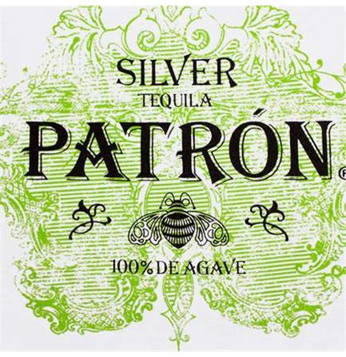 Silver Green Logo - Official PATRON Green Ornate Logo Tee Shirt: Buy Online on Offer