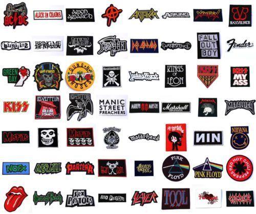 Metal and Punk Band Logo - NEW-MUSIC-ROCK-BAND-SONG-NAME-LOGO-JACKET-VEST-HEAVY-METAL-PUNK-IRON ...