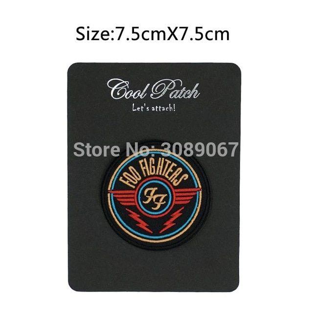 Metal and Punk Band Logo - FOO FIGHTERS FF Patch Heavy Metal Music PUNK Rock Band LOGO