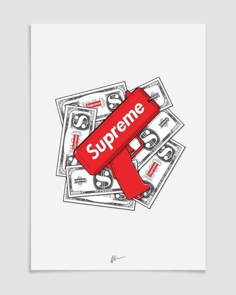 BAPE Supreme Mixed Logo - Image of Supreme Money Gun | Hype Shit in 2019 | Pinterest | Supreme ...