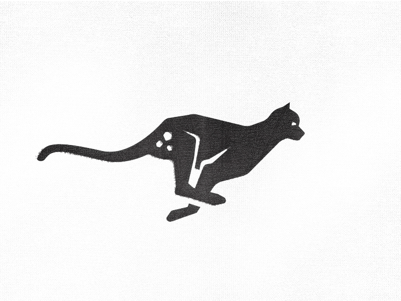 Running Black Cat Logo - Cheetah logo proposal by Jason Feltz | Dribbble | Dribbble