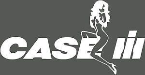 Case IH Logo - Case IH Puma Tractor Decal Funny Girl on Logo Sticker x 2 | eBay