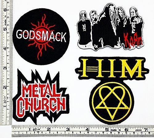 Metal and Punk Band Logo - Set Rock music 325 Godsmack Korn Metal Church Him Heavy Metal Music