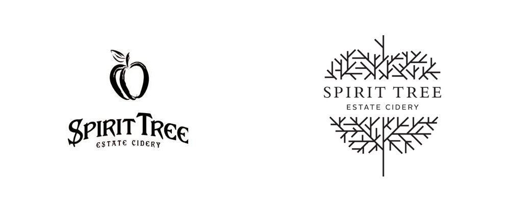 Tree Brand Logo - Brand New: New Logo and Packaging for Spirit Tree Cidery