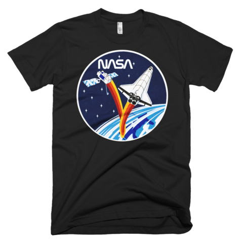 NASA Mission Logo - NASA T-Shirt - STS-37 Mission Inspired graphic tee w/ Worm logo ...