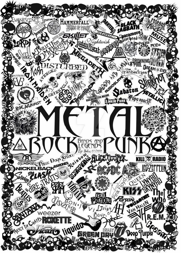 Metal and Punk Band Logo - Metal, Rock And Punk band logos By IRebic by IRebic. Nate's Rock n