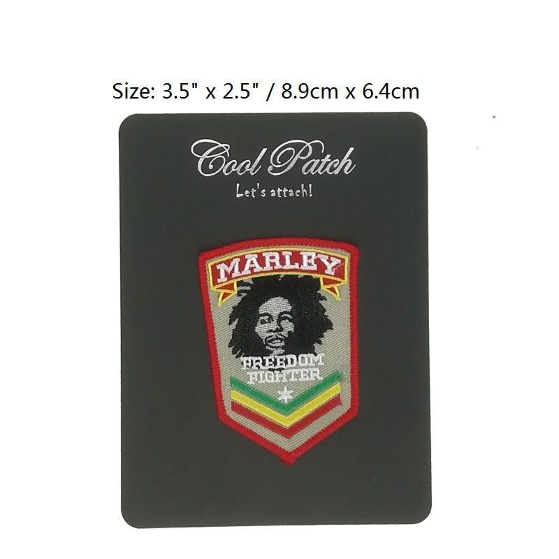 Metal and Punk Band Logo - 3.5 BOB MARLEY freedom fighter reggae rasta Patch Heavy Metal Music