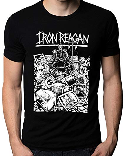 Metal and Punk Band Logo - Amazon.com: Iron Reagan Crossover Thrash Metal Punk Band Logo Men's ...