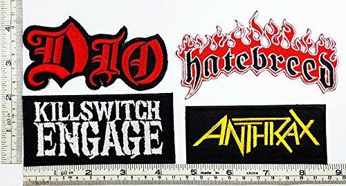 Metal and Punk Band Logo - Set Rock music 113 Dio Hatebreed Killswitch Engage ANTHRAX Heavy