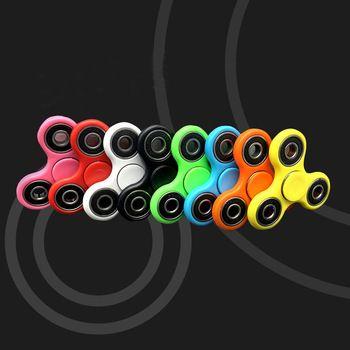 Multi Colored Triangles Circle Logo - Fashion Multi Color Triangle Abs Fidget Spinner For Game