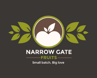 Gate Leaf Logo - Narrow Gate Fruits Designed