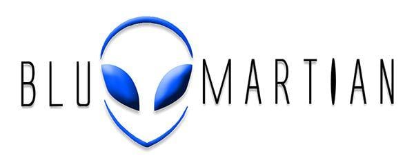Martian Logo - Blu Martian Logo on Pantone Canvas Gallery