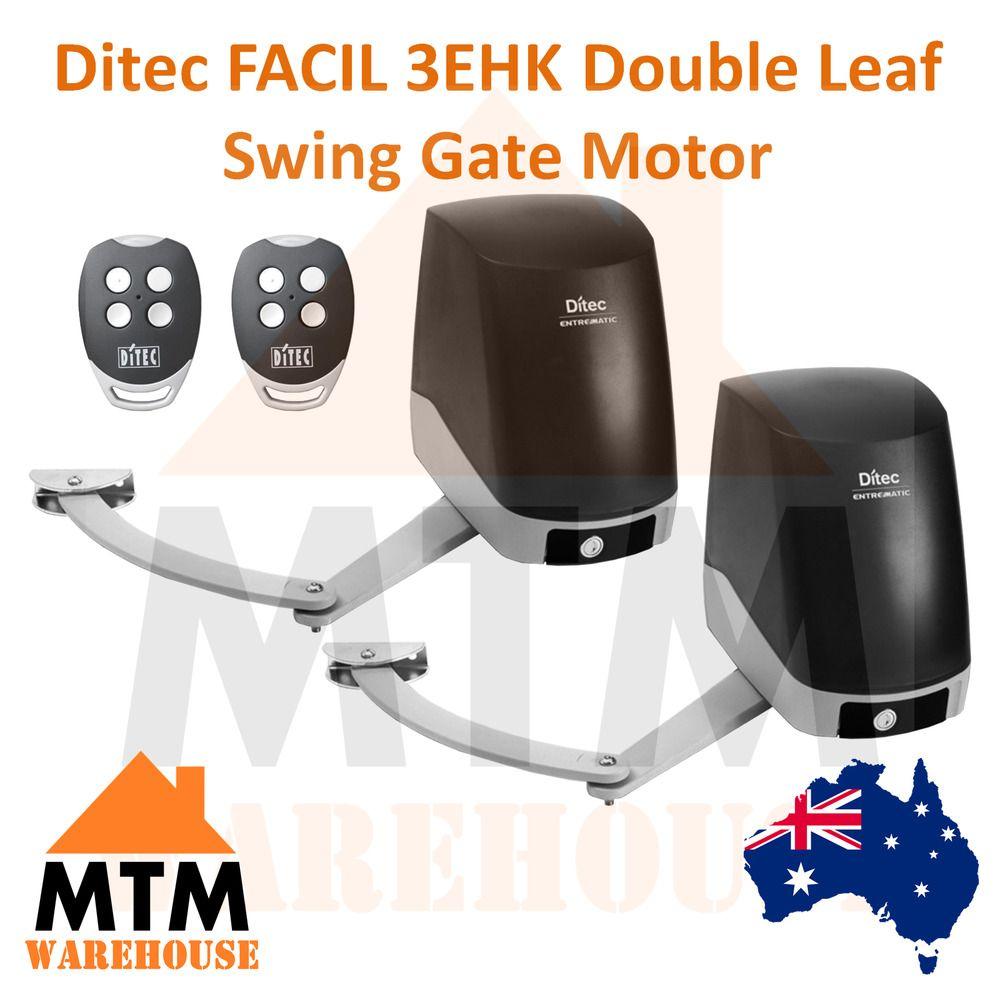 Gate Leaf Logo - Ditec FACIL 3EHK Automatic Double Leaf Swing Gate Motor Opener Kit ...