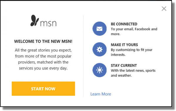 MSN Homepage Logo - How do I get the old msn.com homepage back? - Ask Leo!