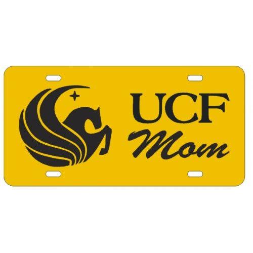 UCF Pegasus Logo - Personalized PEGASUS UCF MOM SCRIPT - License Plate by Auto Plates