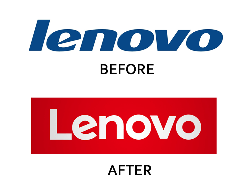 Old Lenovo Logo - Osman Assem | Digital Art Monster » 20 Biggest Logo Changes of 2015