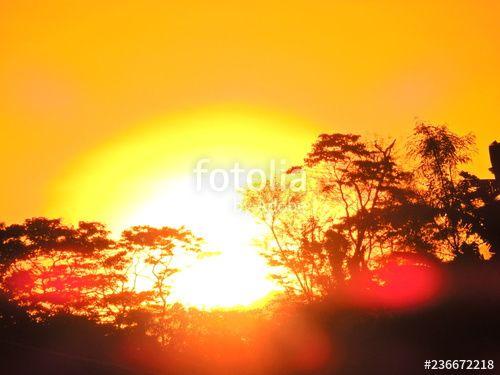 Sunrise Yellow and Red Logo - sunset, sky, sun, sunrise, clouds, orange, cloud, nature, landscape