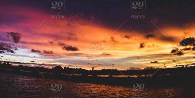 Sunrise Yellow and Red Logo - Sky sunset sunrise background landscape beautiful field horizon ...