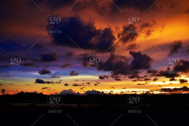 Sunrise Yellow and Red Logo - Sunset on evening beauty in nature sky sunset sky, sunset, sunrise