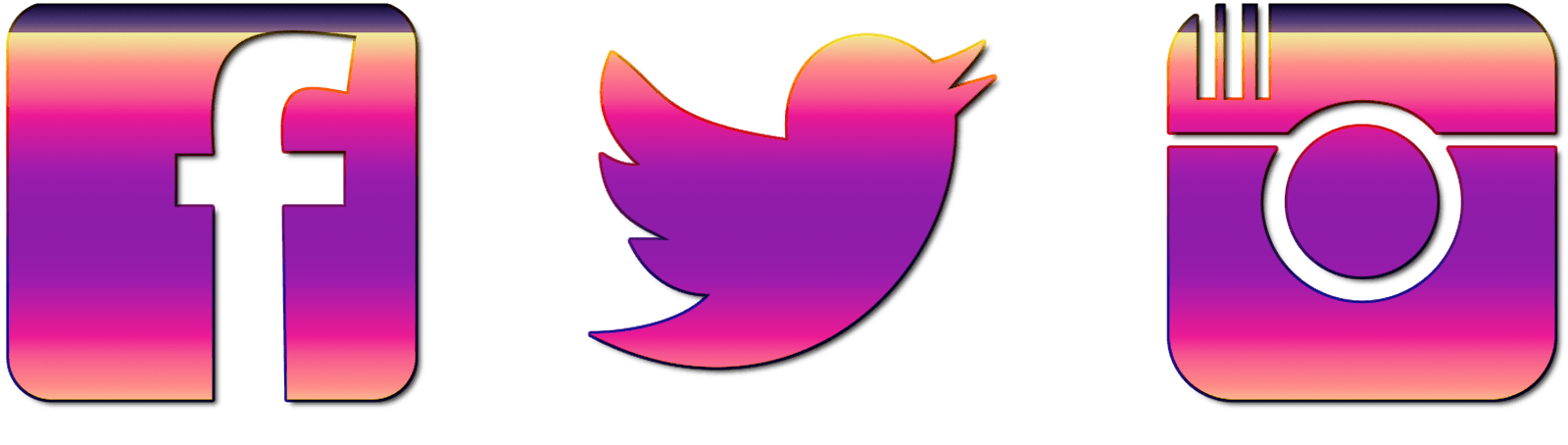 Purple Facebook Logo - Pink And Purple Twitter Logo Png Image