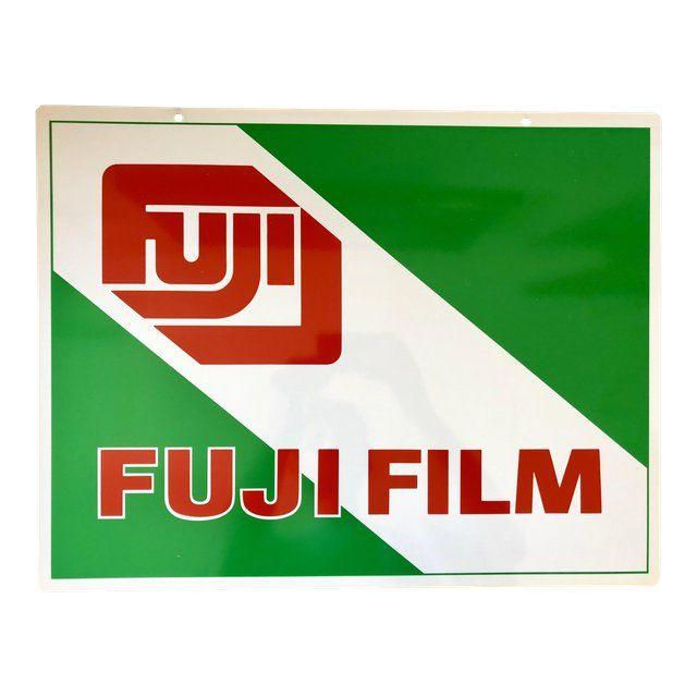 Old Fujifilm Logo - Vintage Fujifilm Metal Sign | Chairish