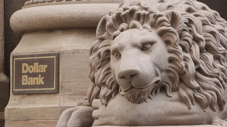 Financial Institution with Lion Logo - Dollar Bank thrives as a privately held financial institution