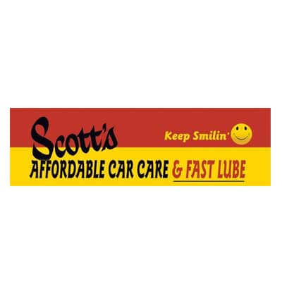 Sunrise Yellow and Red Logo - Scott's Affordable Car Care & Fast Lube - Sunrise MarketPlace