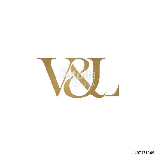 Capital of a V and L Logo - V&L Initial logo. Ampersand monogram logo Stock image and royalty