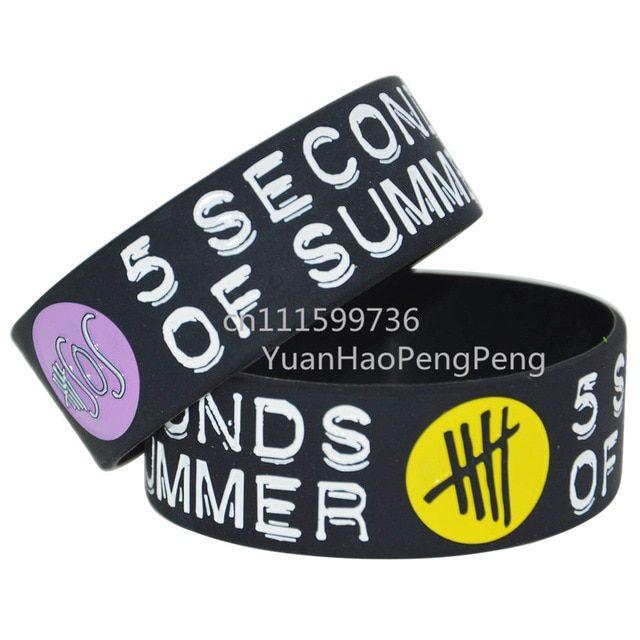 5SOS Logo - 25pcs Lot 5SOS Logo 5 Seconds Of Summer Silicone Debossed Filled