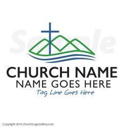 Tag Church Logo - Mountain Lines ST Logo - Christian Logo - Church Logo